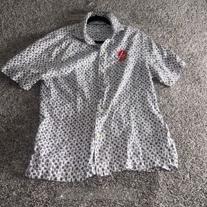 Tommy Bahama Men's Tampa Bay Buccaneers Cotton Shirt Size Small Short Sleeve